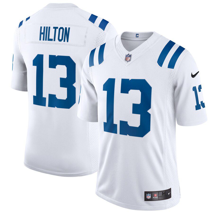 Men Indianapolis Colts 13 T.Y. Hilton Nike White Vapor Limited NFL Jersey